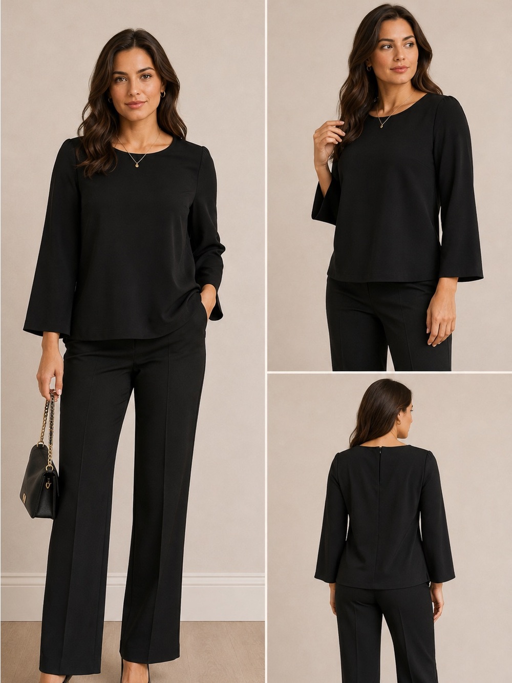 Black Long Sleeve Top
